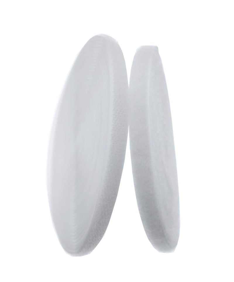 IHKFILAN 3/8'' Width x 10 Meters Length Wihite Sew On Hook and Loop Tape Fastening Nylon Fabric Tape (White, 3/8 Inch x 10 Meters) - Image 1